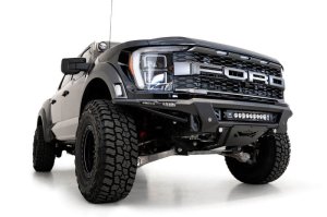 Ford F-150 Raptor Bumper - Front - Addictive Desert Designs - Phantom - Hammer Black with Satin Black Panels - `21-`23